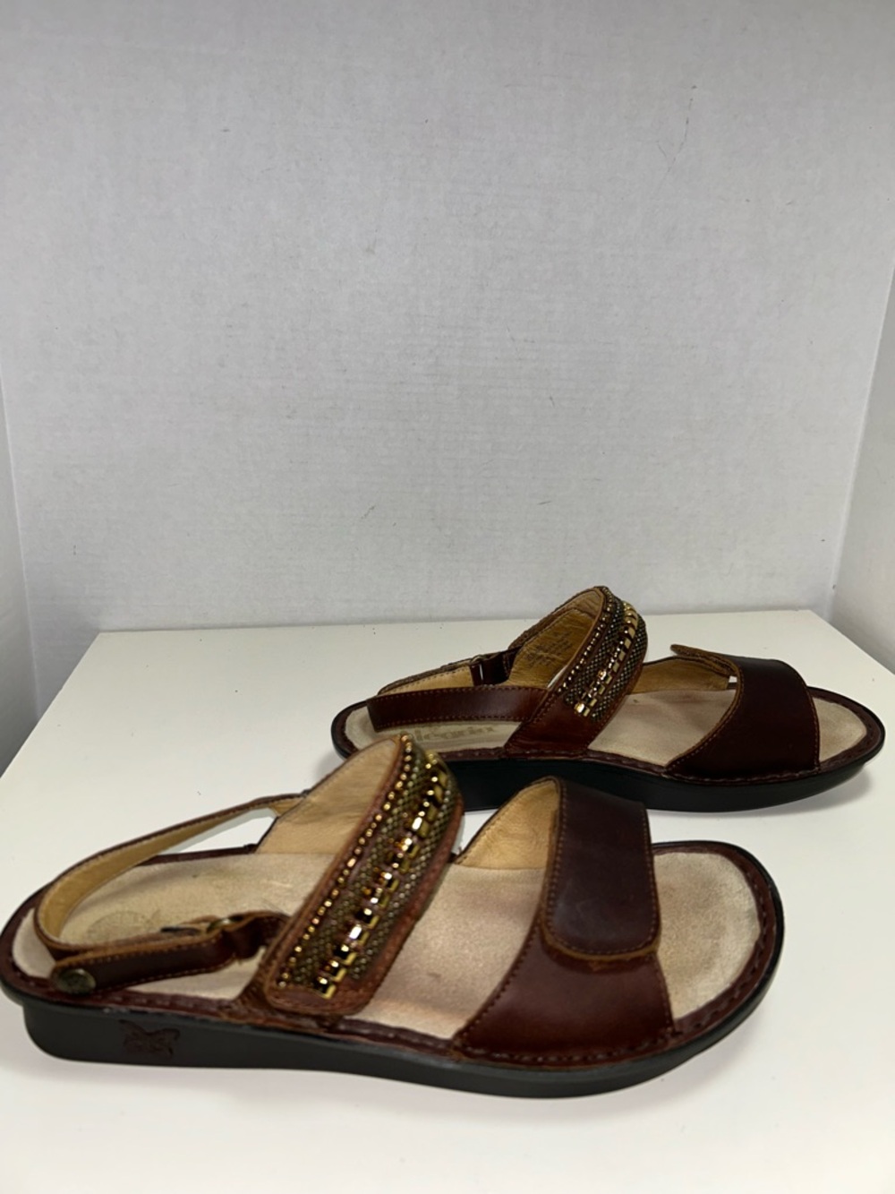 Alegria Verona Hickory Chain Gang Leather Comfort Sandal